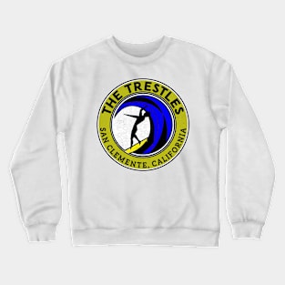 Surfing The Trestles San Clemente California Crewneck Sweatshirt